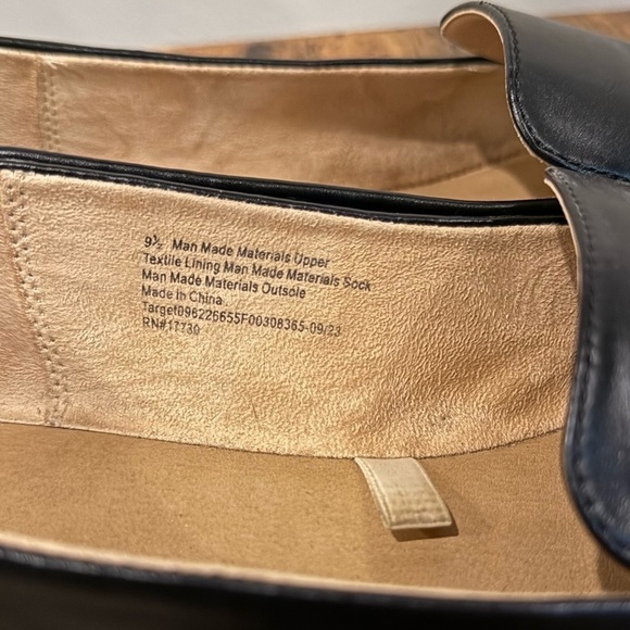 A New Day Pointed Loafer Black and Tan Size 9.5 - Picture 8 of 8